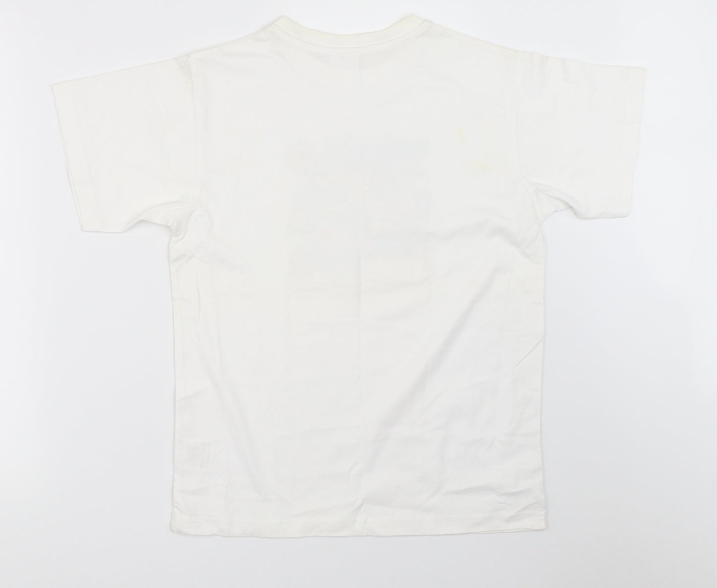 Preworn Womens White   Basic T-Shirt Size 12  - Lanzarote