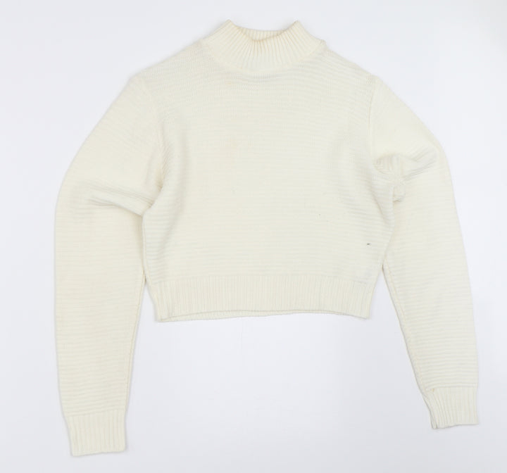PRETTYLITTLETHING Womens Ivory   Pullover Jumper Size 12