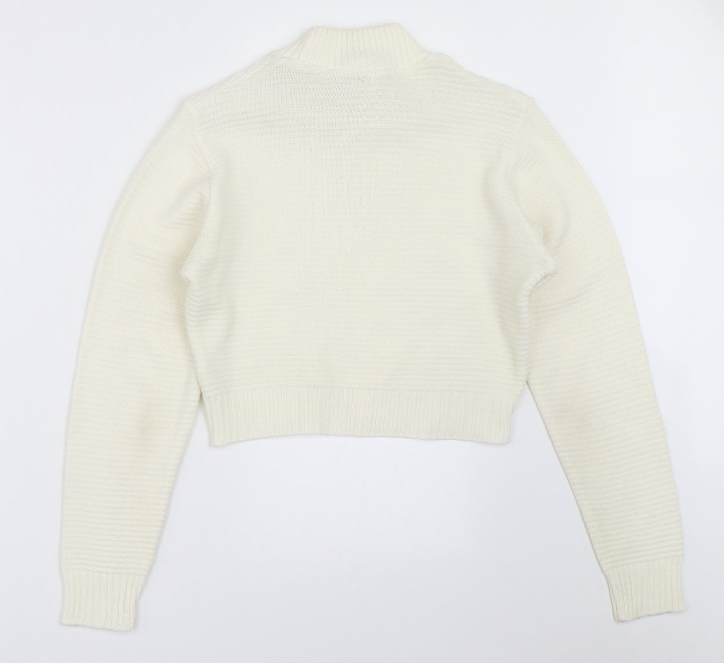PRETTYLITTLETHING Womens Ivory   Pullover Jumper Size 12