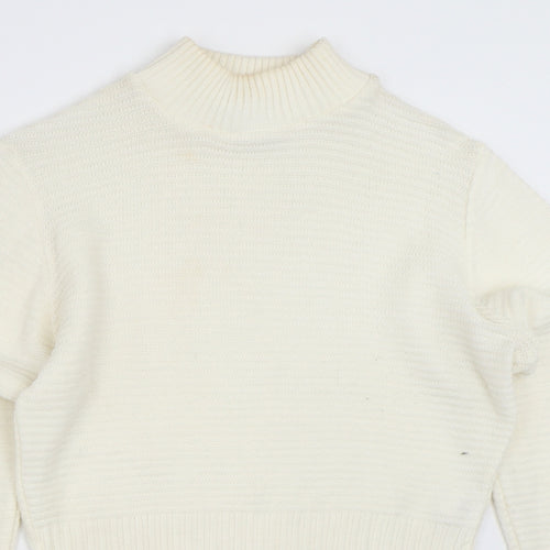 PRETTYLITTLETHING Womens Ivory   Pullover Jumper Size 12