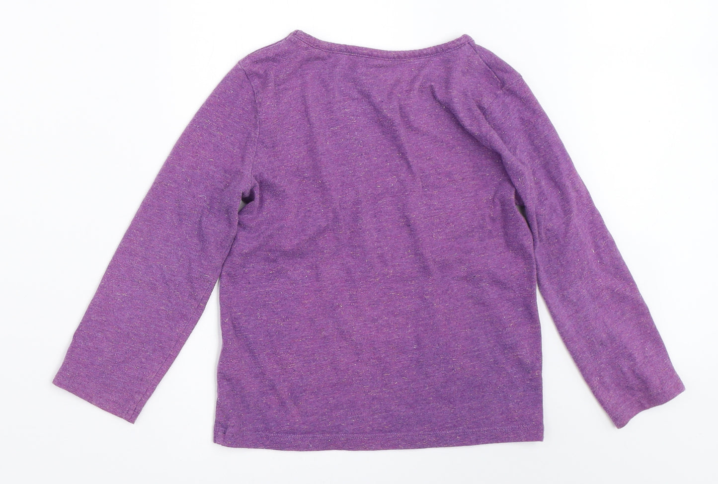 Mini Boden Girls Purple   Basic T-Shirt Size 5-6 Years