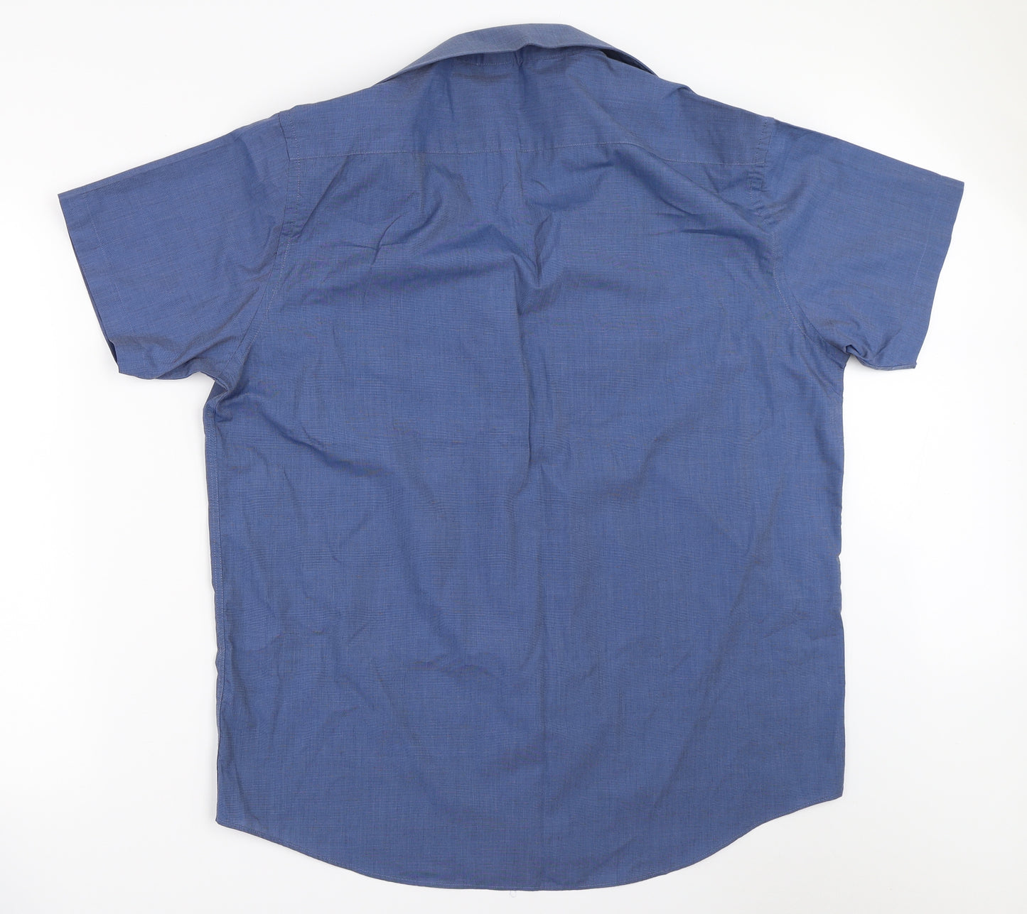 Thomas Nash Mens Blue    Button-Up Size 16.5