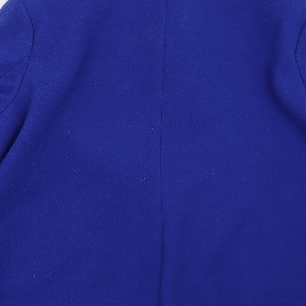 Being Casual Womens Blue   Overcoat Coat Size 18