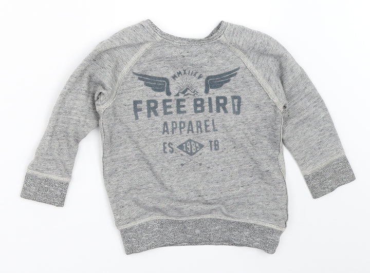 TU Boys Grey Pullover Sweatshirt Size 3 Years