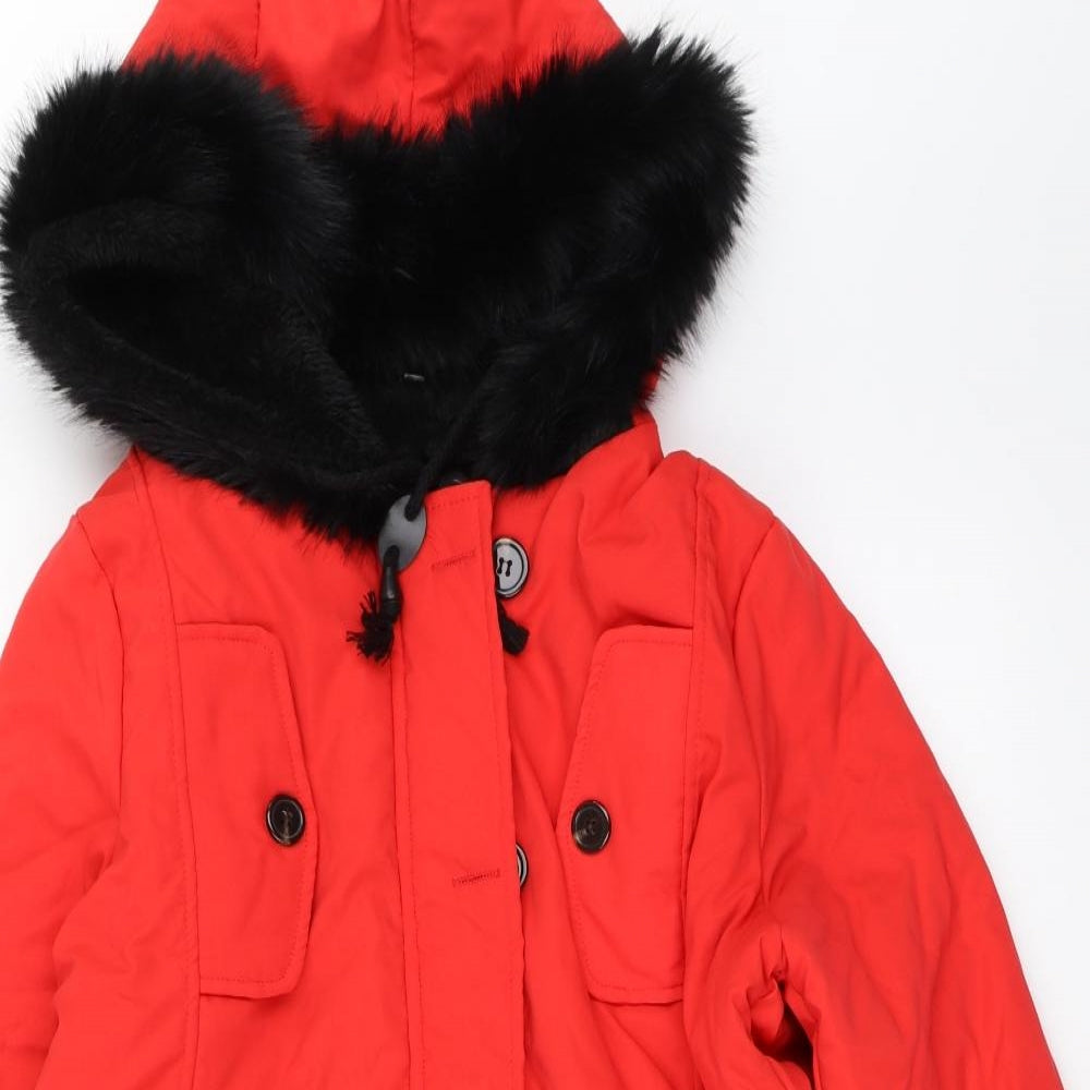 Preworn Womens Red   Parka Coat Size M