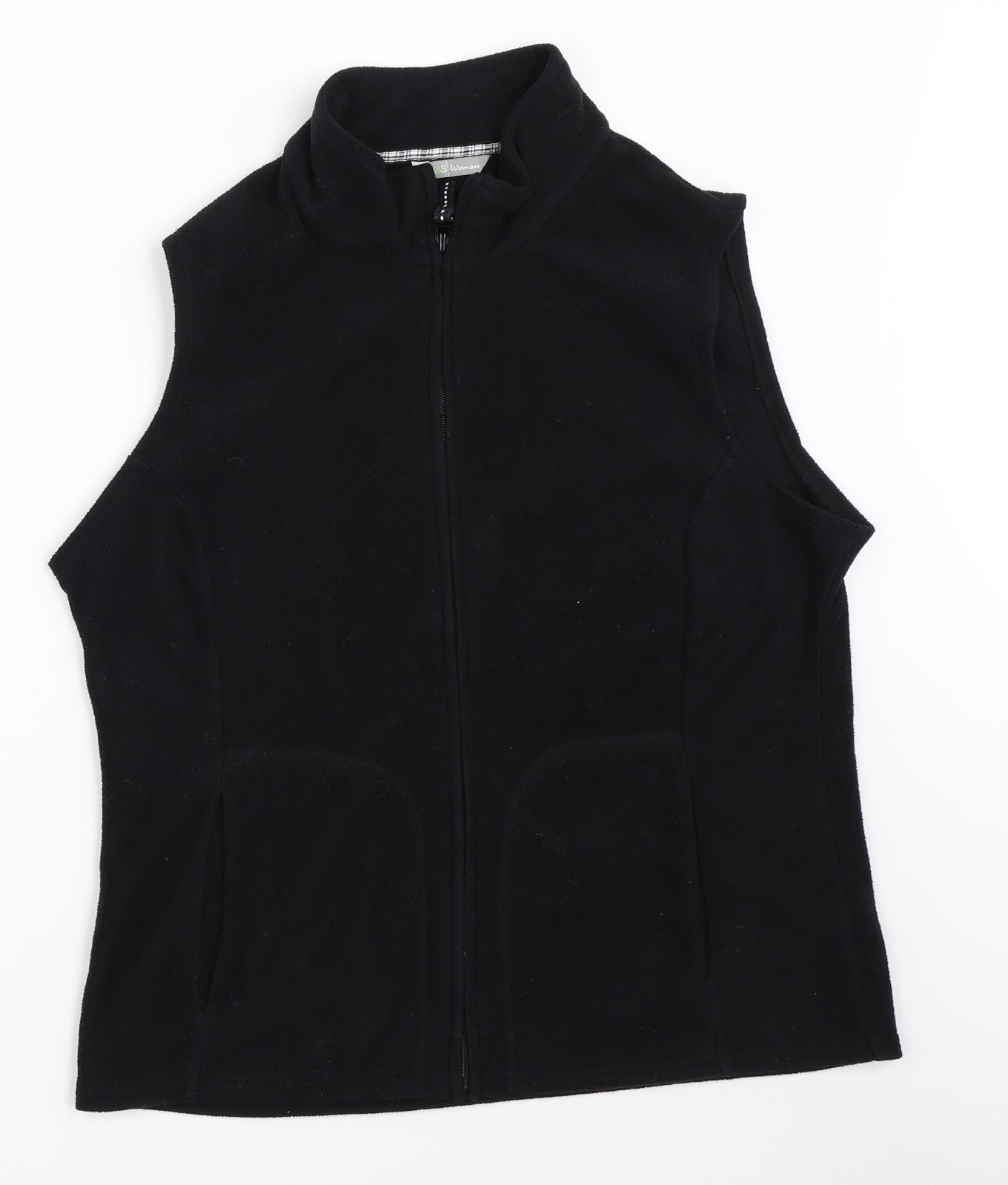 Marks and Spencer Womens Black  Fleece Jacket  Size 16