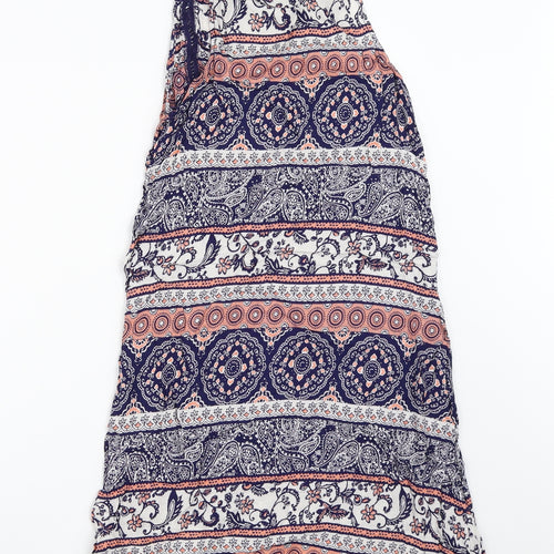 Atmosphere Womens Blue Geometric  Tank Dress  Size 8