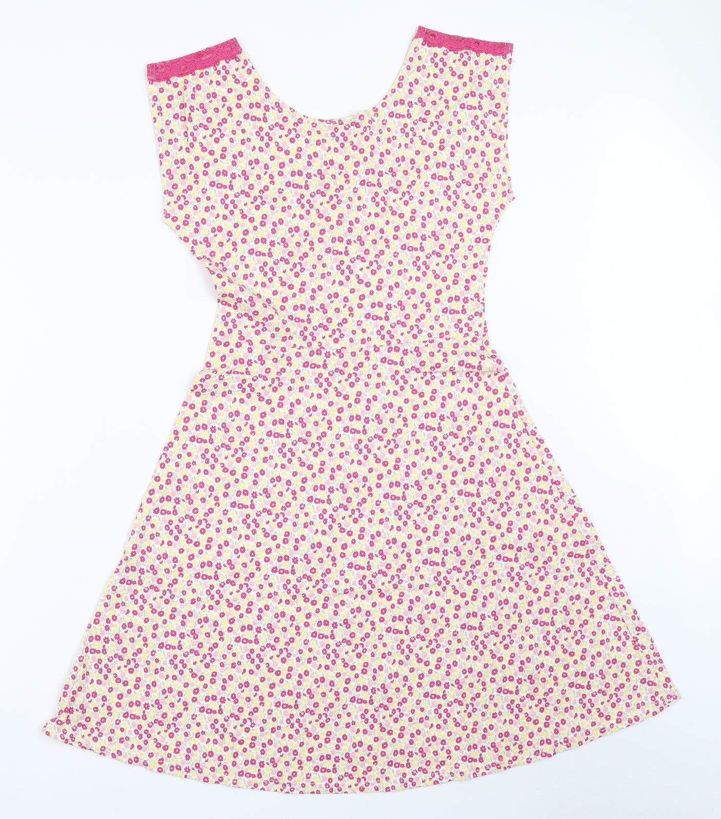 Me & You Womens Pink Floral  Fit & Flare  Size 8