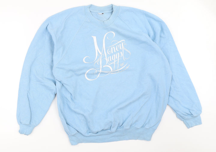 Preworn Womens Blue Pullover Sweatshirt Size L