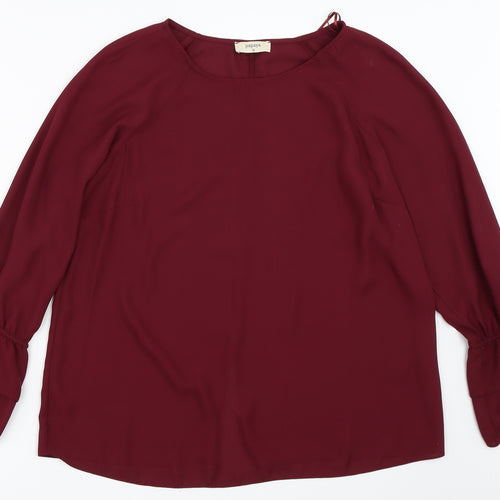 Papaya Womens Red   Basic Blouse Size 10