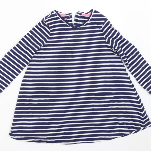 Mothercare Girls Blue Striped  Trapeze & Swing  Size 2-3 Years