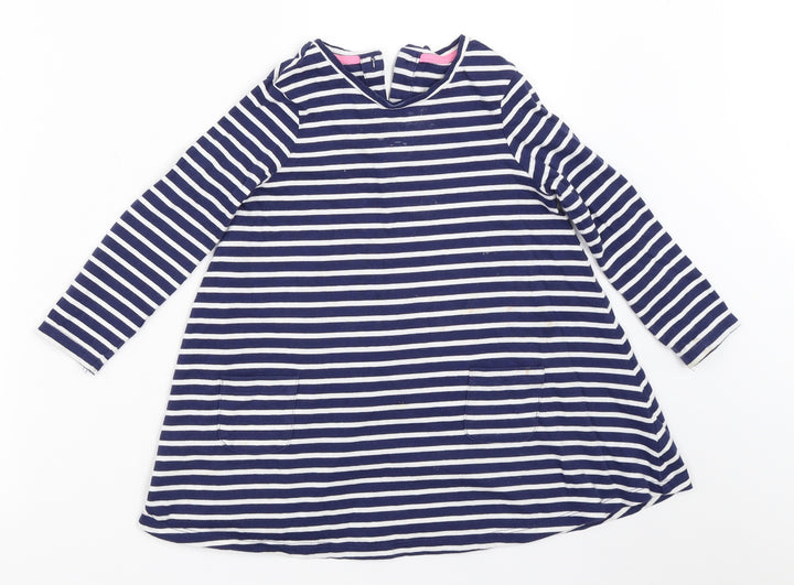 Mothercare Girls Blue Striped  Trapeze & Swing  Size 2-3 Years