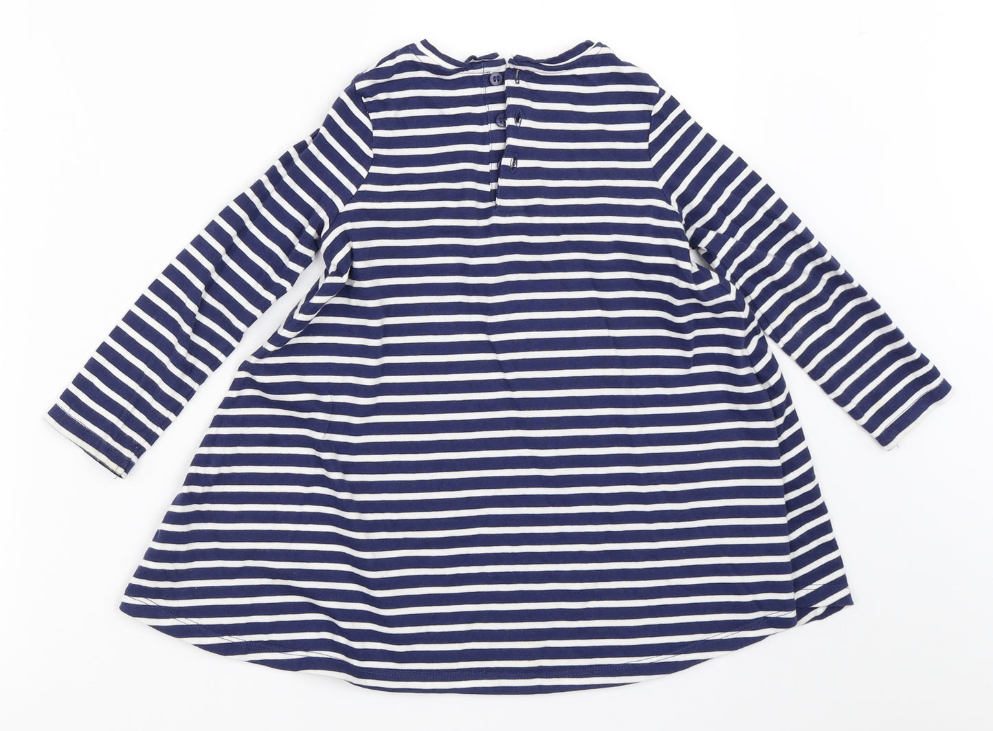 Mothercare Girls Blue Striped  Trapeze & Swing  Size 2-3 Years