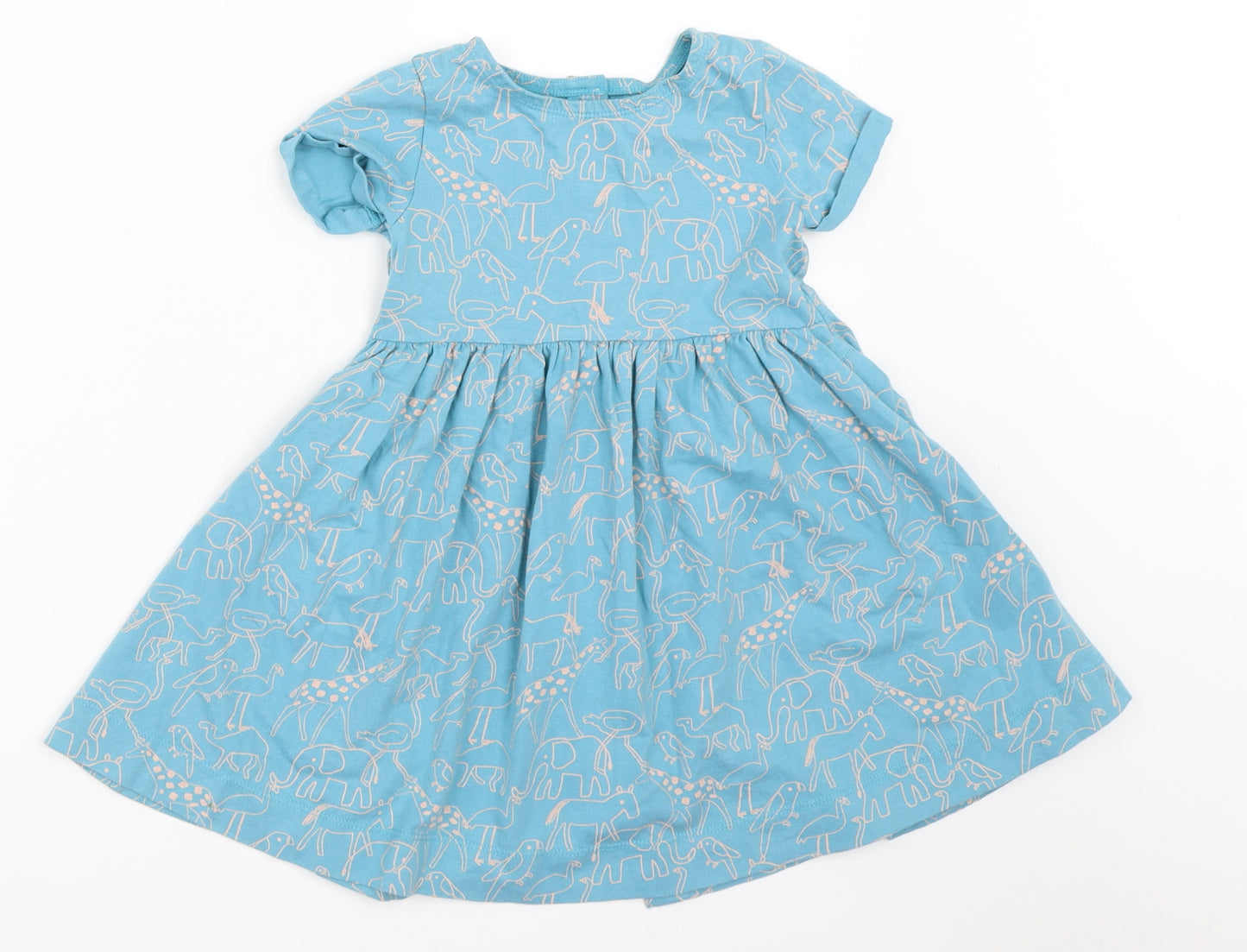 John Lewis Girls Blue   Fit & Flare  Size 2-3 Years