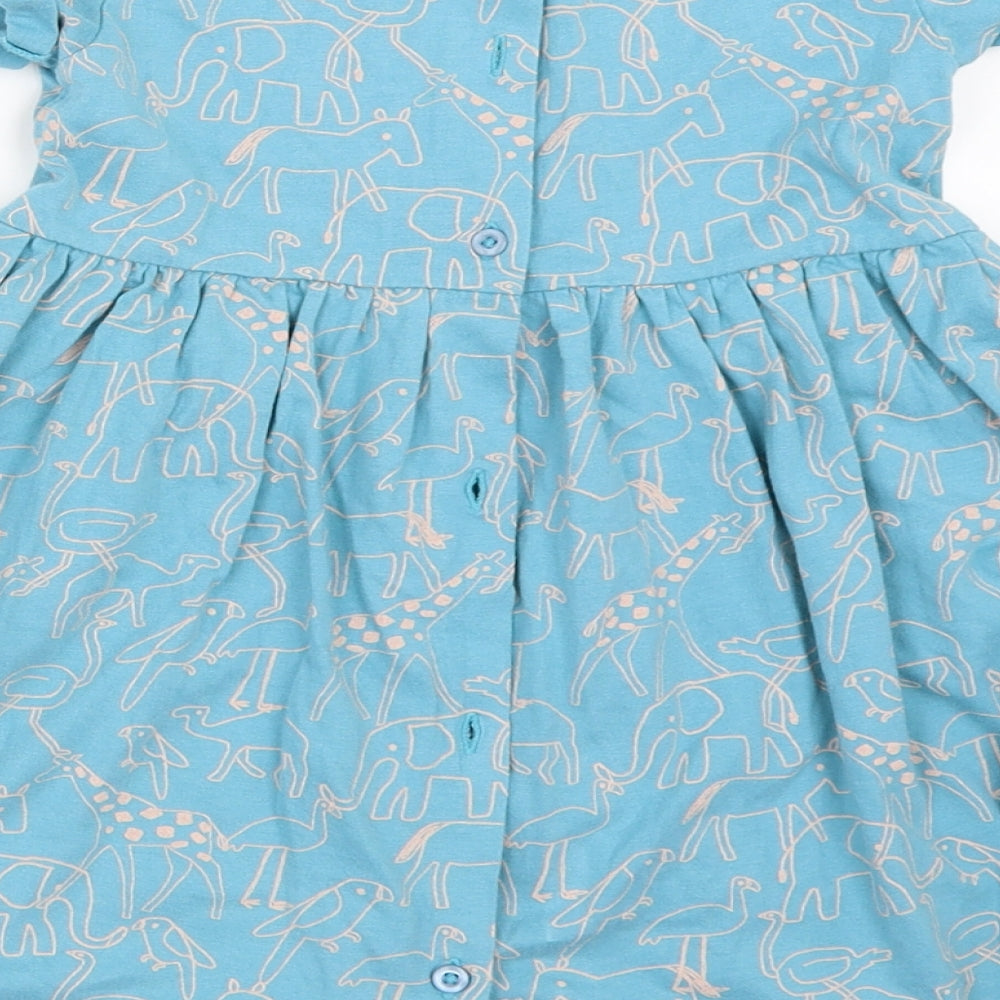 John Lewis Girls Blue   Fit & Flare  Size 2-3 Years
