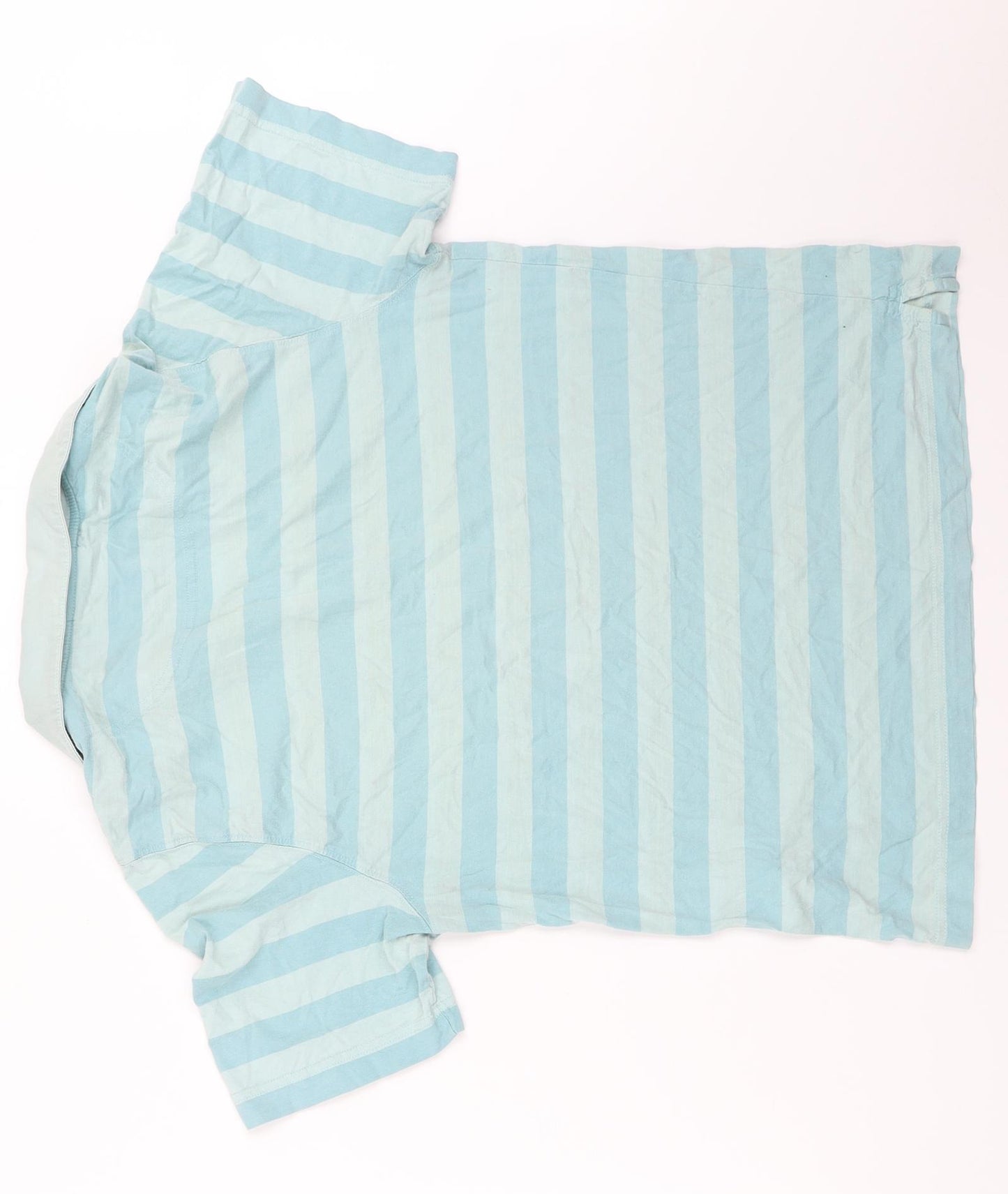 Cutter & Buck Mens Blue Striped   T-Shirt Size S