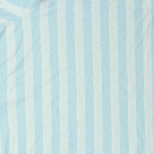 Cutter & Buck Mens Blue Striped   T-Shirt Size S