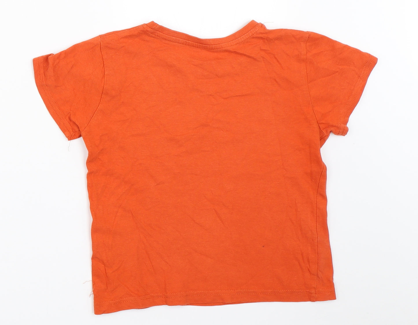 Primark Boys Orange   Basic T-Shirt Size 5-6 Years