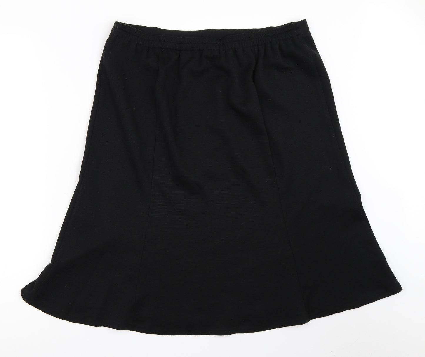 Daxon Womens Black   Flare Skirt Size 20