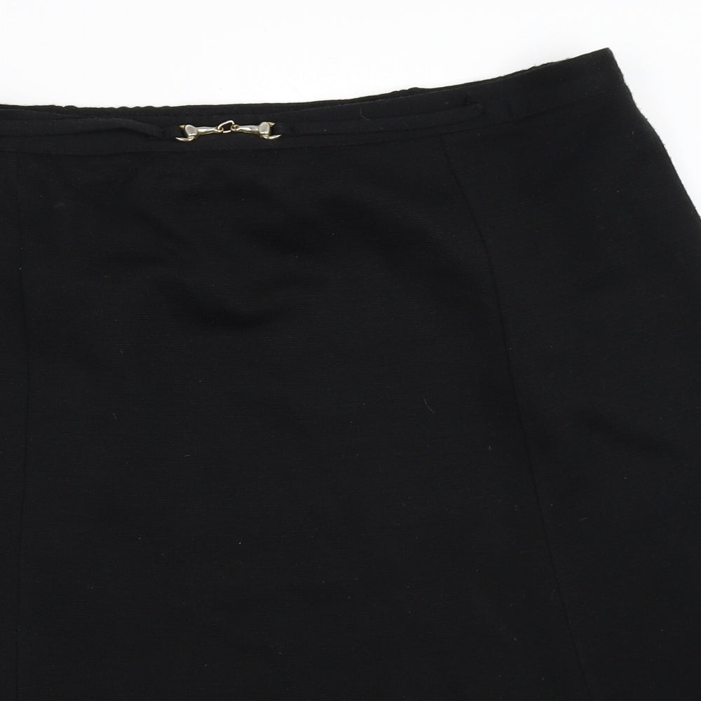 Daxon Womens Black   Flare Skirt Size 20
