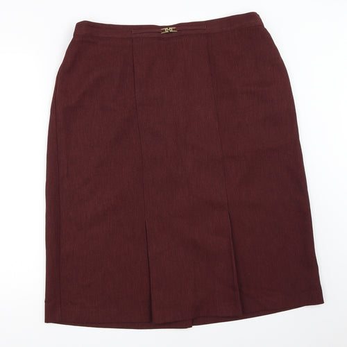 Berkertex Womens Red   Straight & Pencil Skirt Size 36 in