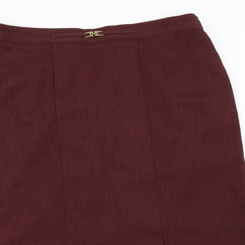 Berkertex Womens Red   Straight & Pencil Skirt Size 36 in