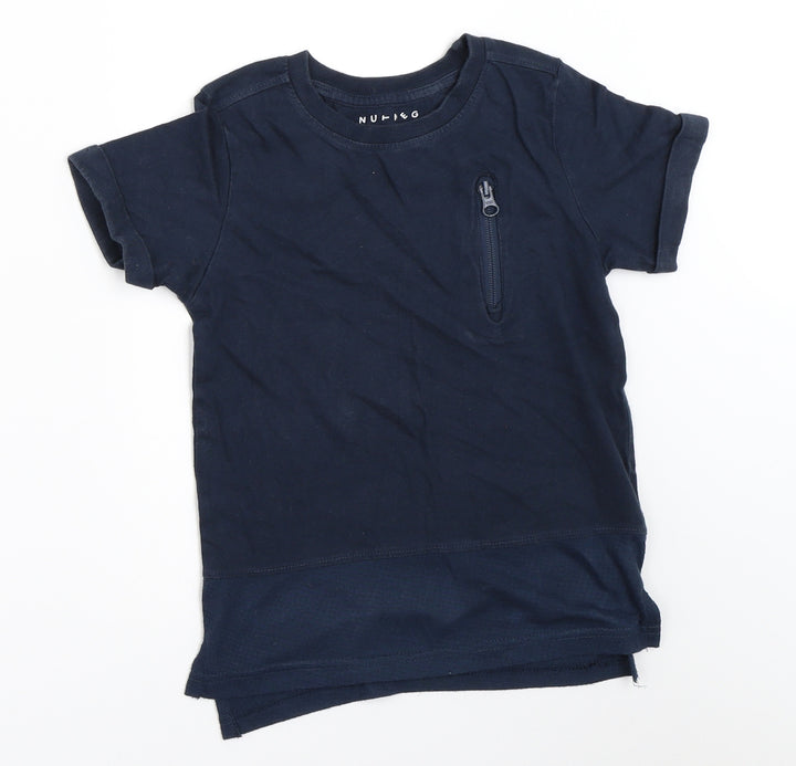 Nutmeg Boys Blue   Basic T-Shirt Size 5-6 Years