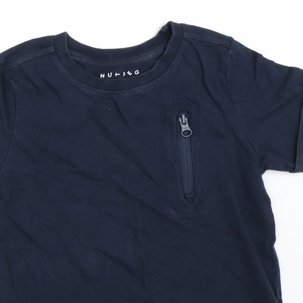 Nutmeg Boys Blue   Basic T-Shirt Size 5-6 Years