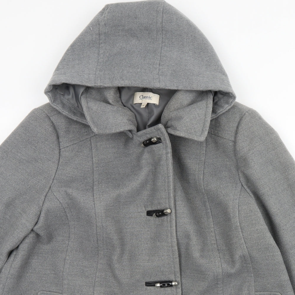 m&s Womens Grey   Overcoat Coat Size 18