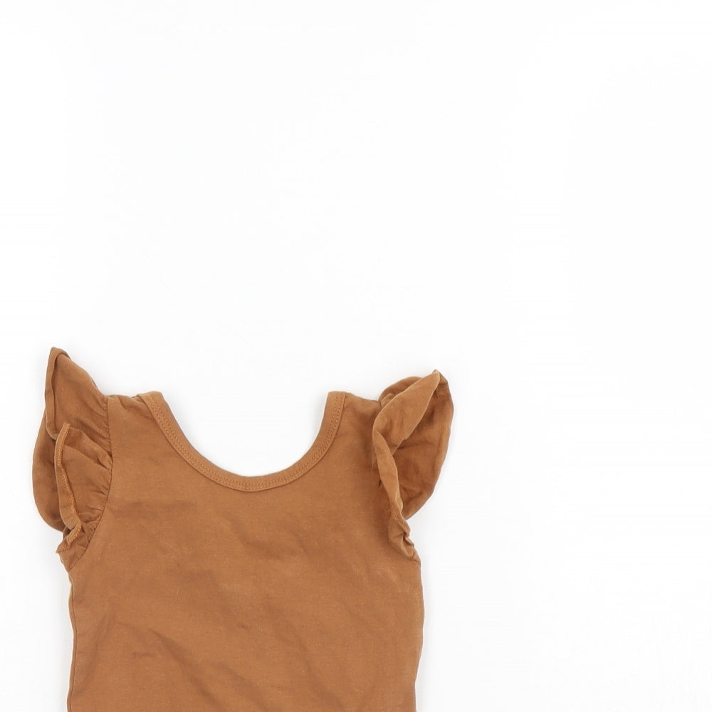 Shein  Baby Brown   Babygrow One-Piece Size 6-9 Months