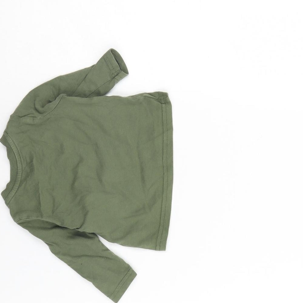 fred & flo Baby Green   Basic T-Shirt Size 0-3 Months  - new to the crew