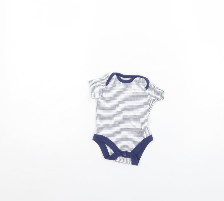 F&F Baby Blue Striped Babygrow One-Piece Size 0-3 Months