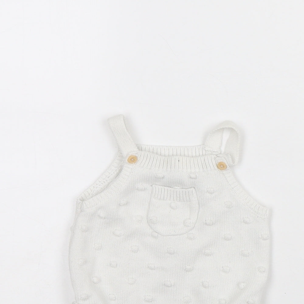 George Baby White   Babygrow One-Piece Size 0-3 Months