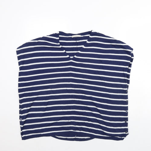 George Womens Blue Striped  Pullover Jumper Size S