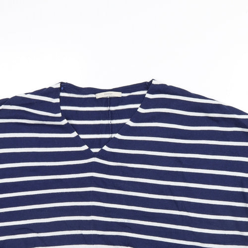 George Womens Blue Striped  Pullover Jumper Size S