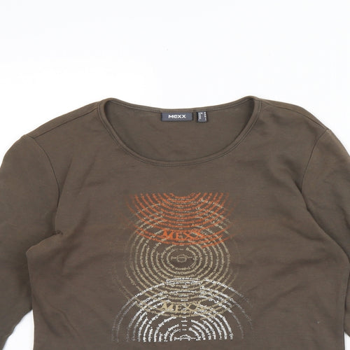 Mex Womens Brown   Basic Blouse Size M