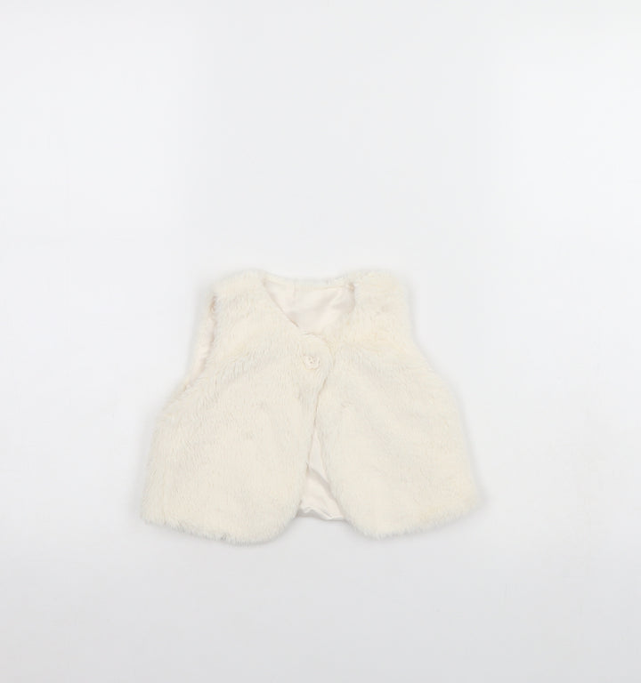 George Girls Ivory Jacket Size 12 Months