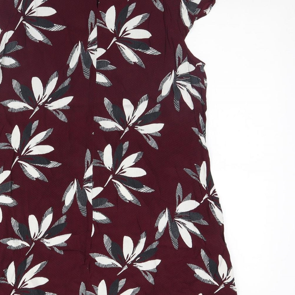 River Island Womens Purple Floral  Fit & Flare  Size 18