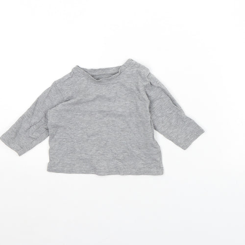M&S Baby Grey   Basic Blouse Size 3-6 Months