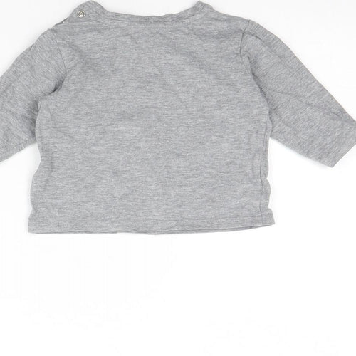 M&S Baby Grey   Basic Blouse Size 3-6 Months