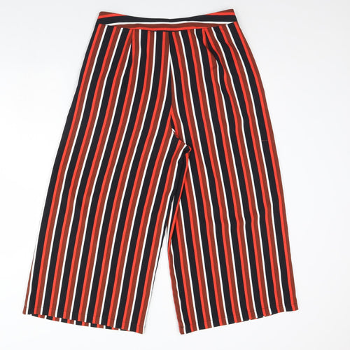 Primark Womens Black Striped  Trousers  Size 14 L27 in