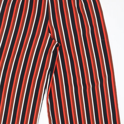 Primark Womens Black Striped  Trousers  Size 14 L27 in