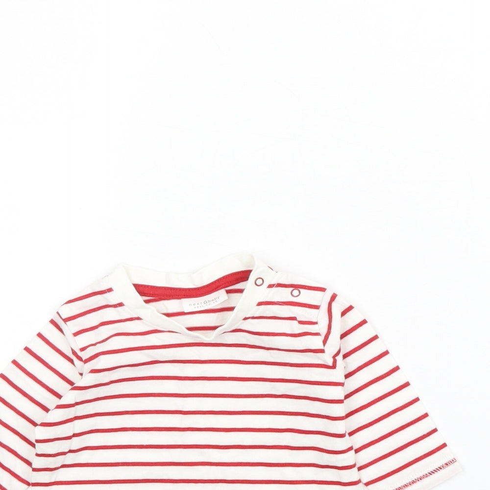 NEXT Baby Red Striped  Basic T-Shirt Size 0-3 Months