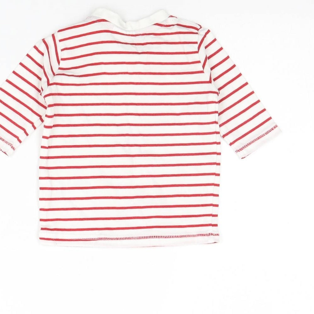NEXT Baby Red Striped  Basic T-Shirt Size 0-3 Months