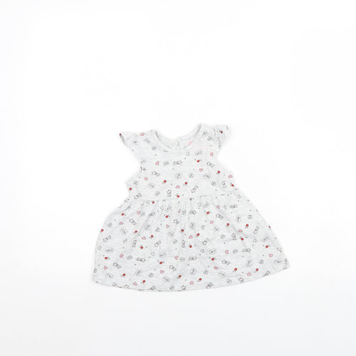 Primark Girls Grey Spotted  Fit & Flare  Size 3-6 Months