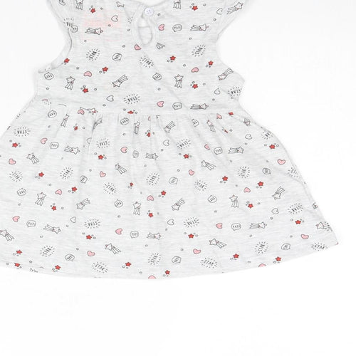 Primark Girls Grey Spotted  Fit & Flare  Size 3-6 Months
