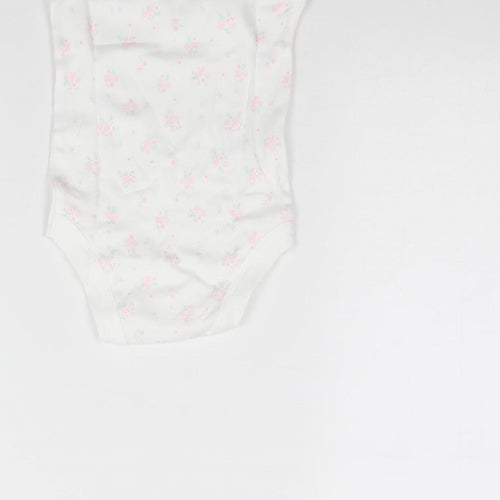 TU Baby White Floral  Babygrow One-Piece Size 3-6 Months