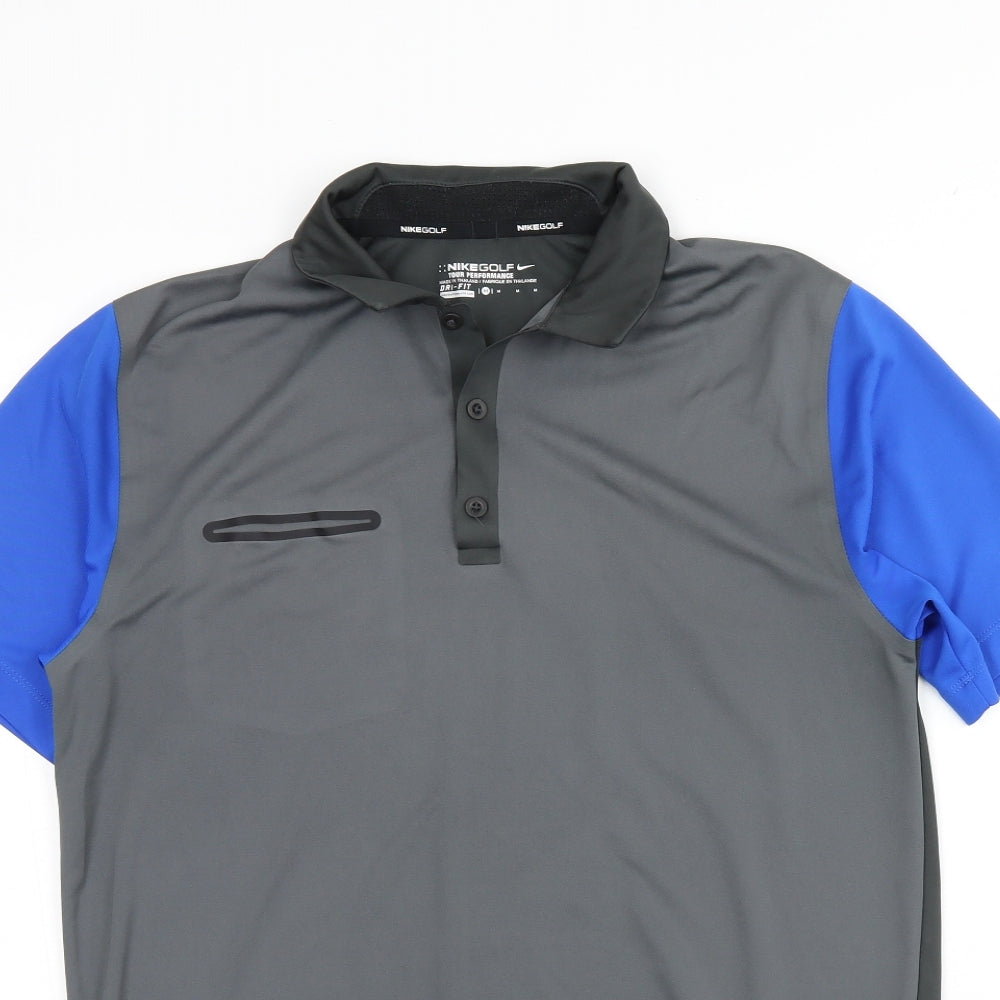 Nike Mens Grey    Polo Size M