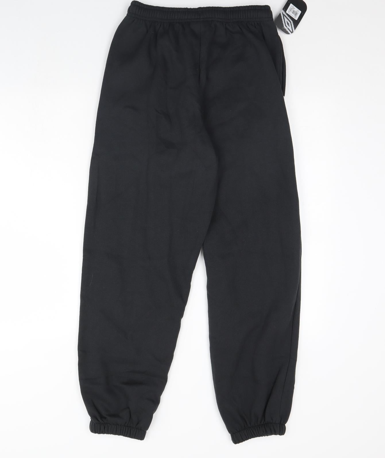 Umbro Mens Black   Jogger Trousers Size M L30 in