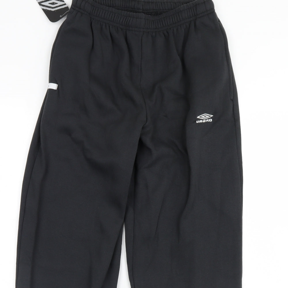 Umbro Mens Black   Jogger Trousers Size M L30 in